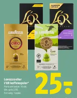 Coop 365 Lavazza eller L'OR kaffekapsler tilbud