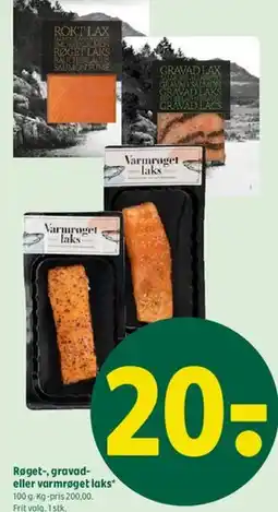 Coop 365 Røget-, gravad- eller varmrøget laks tilbud