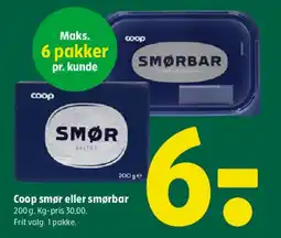 Coop 365 Coop smør eller smørbar tilbud