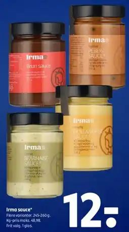 Coop 365 Irma sauce tilbud