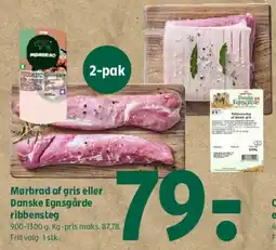 Coop 365 Mørbrad af gris eller Danske Engsgaarde ribbensteg tilbud