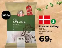 SuperBrugsen Rose hel kylling tilbud