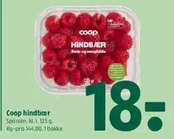 Coop 365 Coop hindbær tilbud