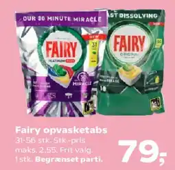 SuperBrugsen Fairy opvasketabs tilbud