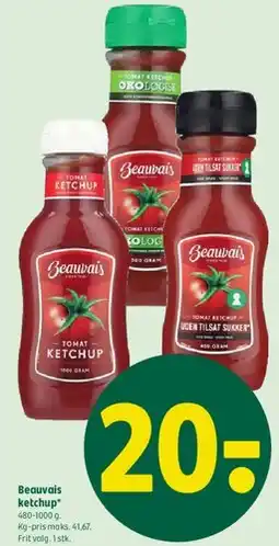 Coop 365 Beauvais ketchup tilbud