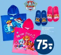 Coop 365 Paw Patrol badeponcho eller -sandaler tilbud
