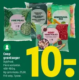 Coop 365 Coop grøntsager (dybfrost) tilbud