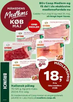 Coop 365 Italiensk pålæg tilbud