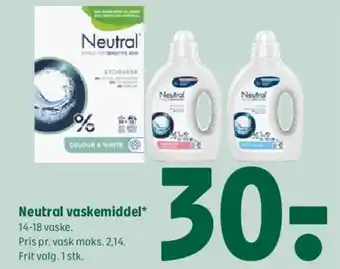 Coop 365 Neutral vaskemiddel tilbud