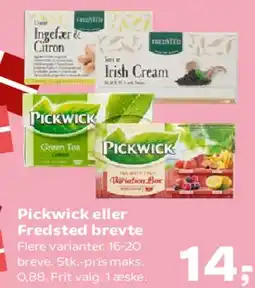 SuperBrugsen Pickwick eller Fredsted breve tilbud
