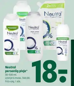 Coop 365 Neutral personlig pleje tilbud