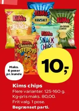 SuperBrugsen Kims chips tilbud
