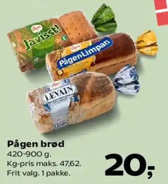 SuperBrugsen Pågen brød tilbud