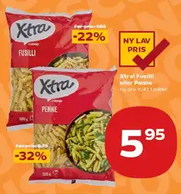 SuperBrugsen Xtra pasta (Fusilli, Penne) tilbud