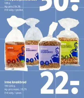 Coop 365 Irma knækbrød tilbud