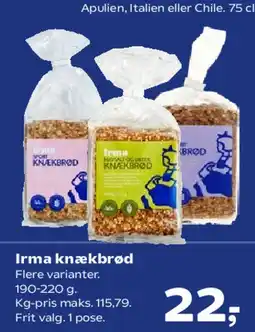SuperBrugsen Irma knækbrød tilbud