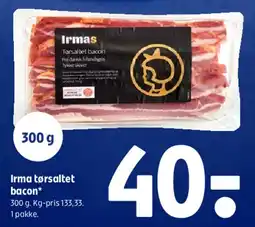 Coop 365 Irma tørsaltet bacon tilbud
