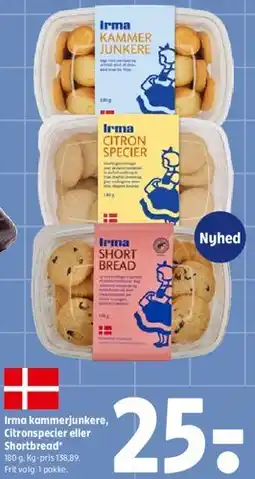 Coop 365 Irma kammerjunkere, Citron Specier eller Shortbread tilbud