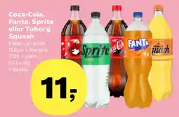 SuperBrugsen Coca‑Cola, Fanta, Sprite eller Tuborg Squash tilbud