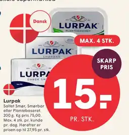 SPAR Lurpak tilbud
