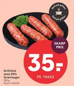 SPAR Grillstick med 25% Grøntsager tilbud