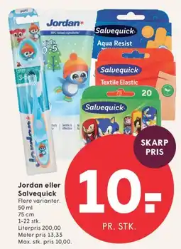 SPAR Jordan eller Salvequick tilbud