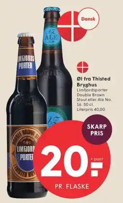 SPAR Øl fra Thisted Bryghus tilbud