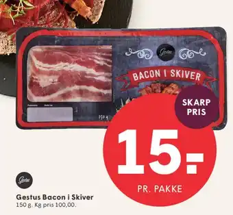 SPAR Gestus Bacon i Skiver tilbud