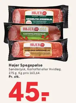 SPAR Højer Spegepølse tilbud