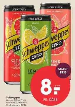 SPAR Schweppes Zero tilbud