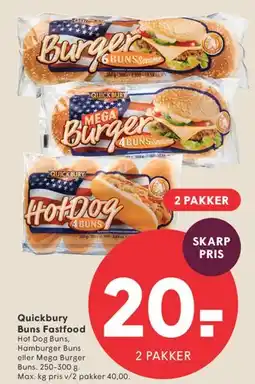 SPAR Quickbury Buns Fastfood tilbud