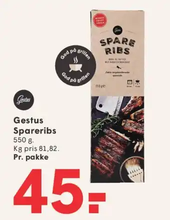 SPAR Gestus Spareribs tilbud