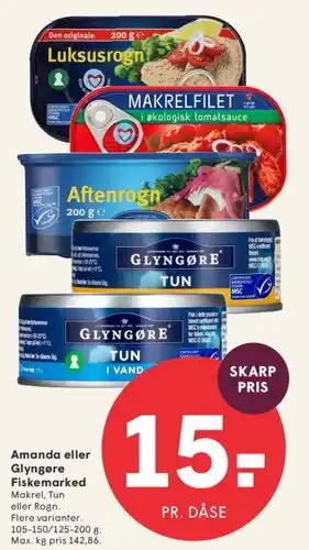 SPAR Amanda eller Glyngøre Fiskemarked tilbud