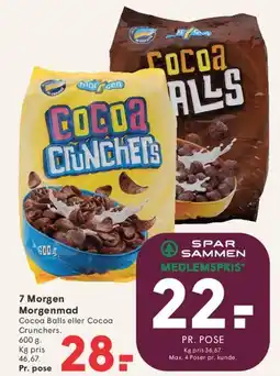 SPAR 7 Morgen Morgenmad - Cocoa Balls / Cocoa Crunchers tilbud