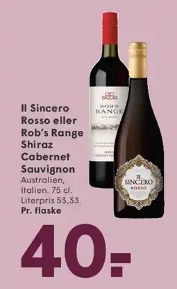 SPAR Il Sincero / Rob's Range tilbud