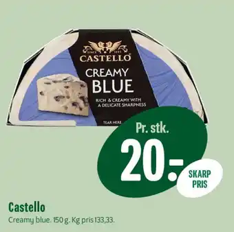 Min Købmand Castello Creamy Blue tilbud