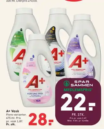 SPAR A+ Vask tilbud