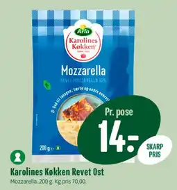 Min Købmand Karolines Køkken Revet Ost (Mozzarella) tilbud