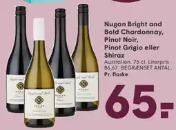 SPAR Nugan Bright and Bold - Chardonnay, Pinot Noir, Pinot Grigio eller Shiraz tilbud