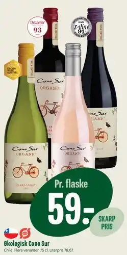 Min Købmand Cono Sur Organic (Økologisk Cono Sur) tilbud