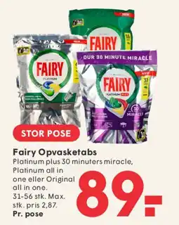 SPAR Fairy Opvasketabs tilbud