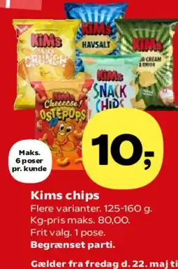 Kvickly Kims chips tilbud