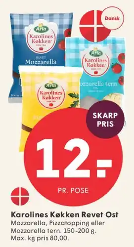 SPAR Karolines Køkken Revet Ost tilbud