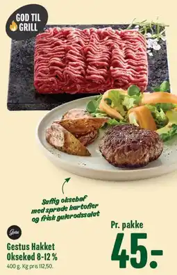 Min Købmand Gestus Hakket Oksekød 8-12 % tilbud
