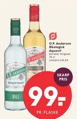 SPAR O.P. Anderson Økologisk Aquavit tilbud
