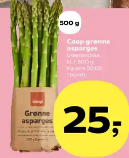 Kvickly Coop grønne asparges tilbud