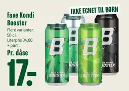 Min Købmand Faxe Kondi Booster tilbud