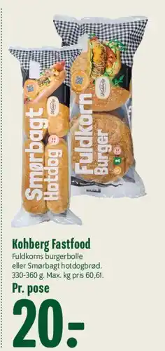 Min Købmand Kohberg Fastfood tilbud