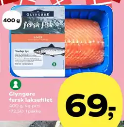 Kvickly Glyngøre fersk laksefilet tilbud
