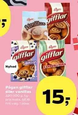 Kvickly Pågen gifflar / vanillas tilbud
